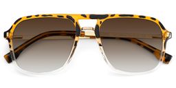 Kilworth Tortoise crystal Aviator Sunglasses1