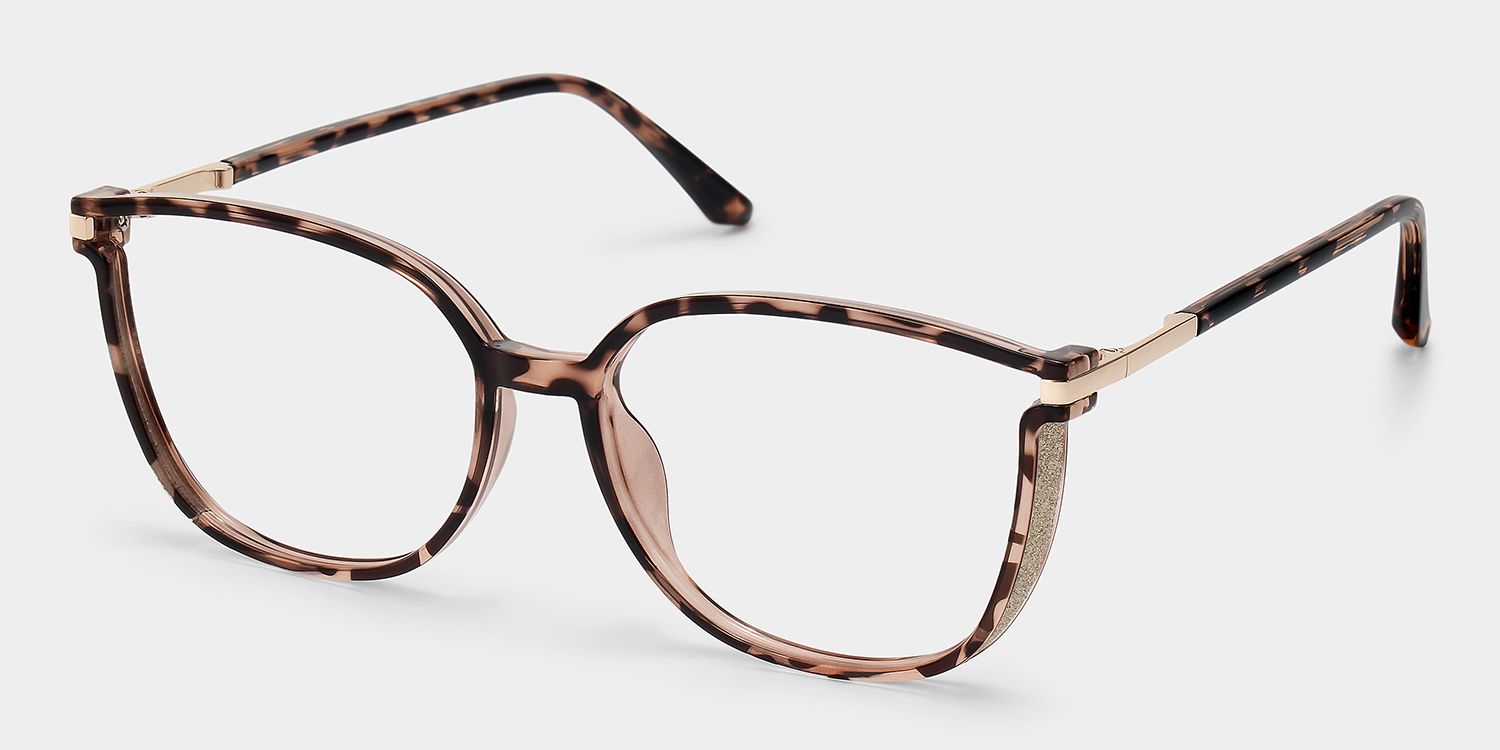 Rodz Pale Tortoiseshell Glasses with Square Thin frame2
