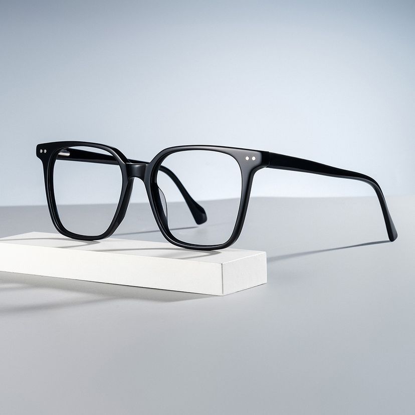 Jamaica Black Square Glasses