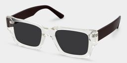 Garza Clear Rectangle Sunglasses2