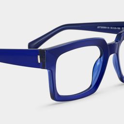 Amadeo Blue Rectangle Glasses5