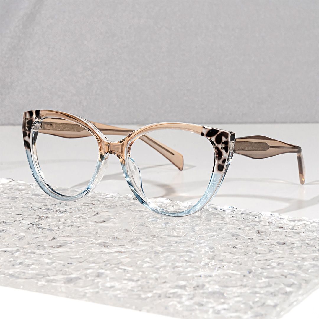 Narine Cat Eye Multicolor Pretty Frame Glasses Deals | ZEELOOL4