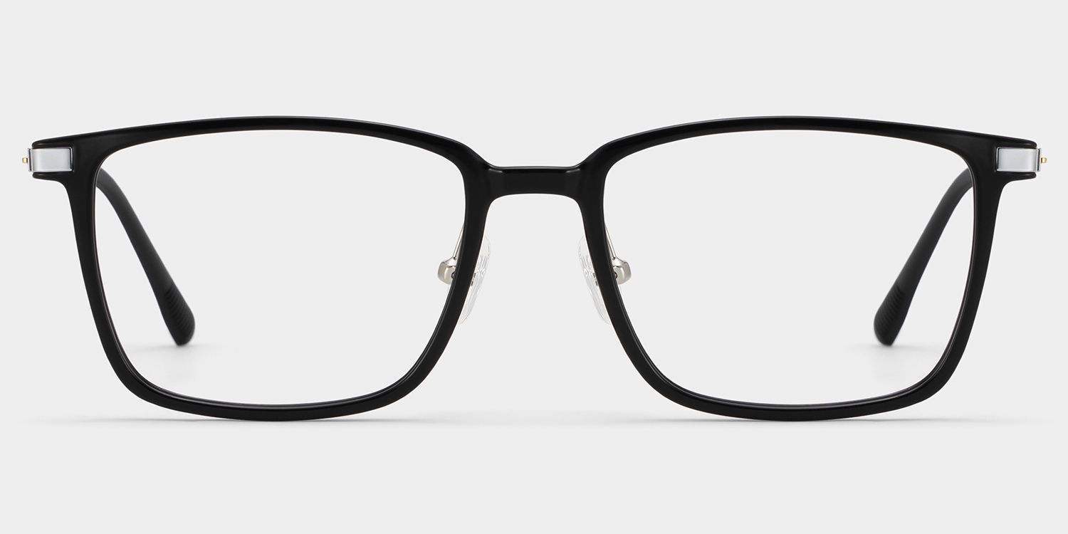 Black Ivonne Rectangle Frame Eyeglasses | Zeelool0