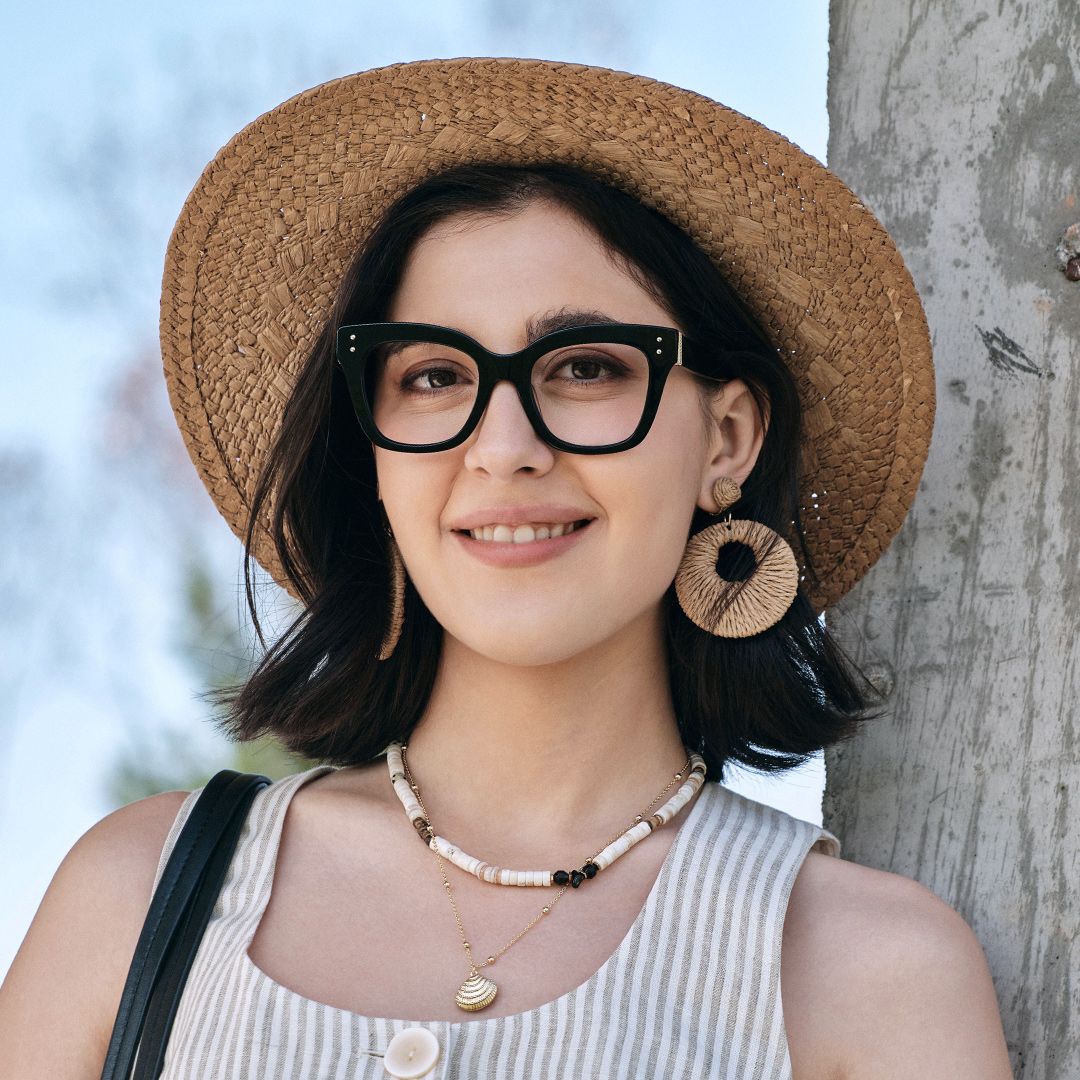Chunky Black Butterfly Stella Frame Glasses | ZEELOOL6
