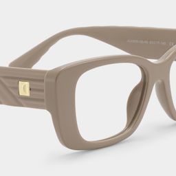 Hannah Beige Rectangle Glasses5