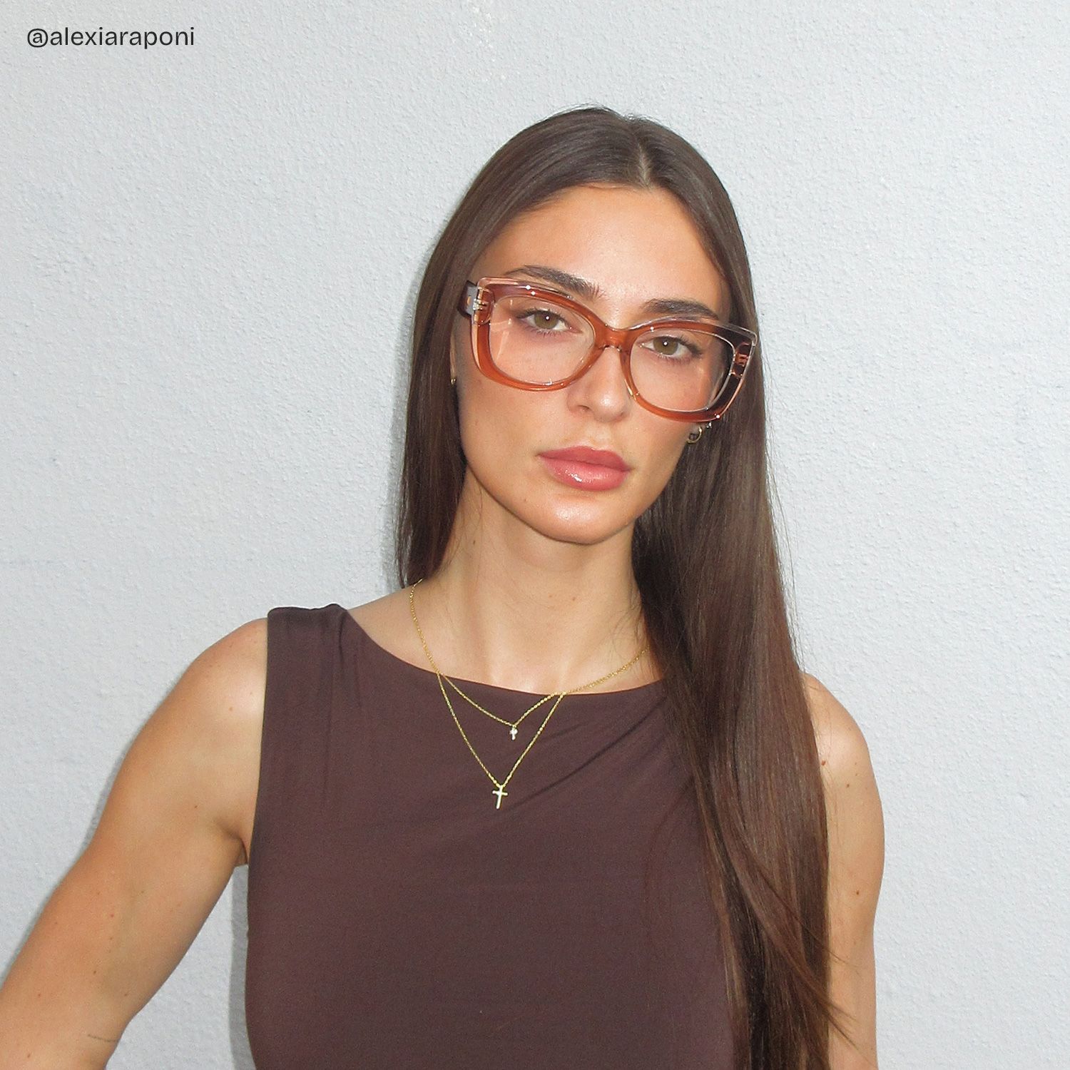 Rosie Thick Brown and Clear Butterfly Frames Glasses | ZEELOOL8