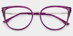 Estrada Purple Cat eye Glasses1