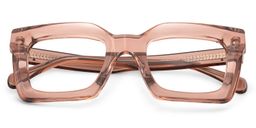 Lobo Beige Square Glasses2
