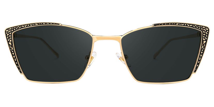 Nancy Square Dark-Gray Sunglasses