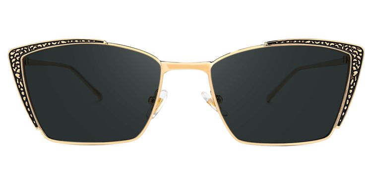 Nancy Square Dark-Gray Sunglasses