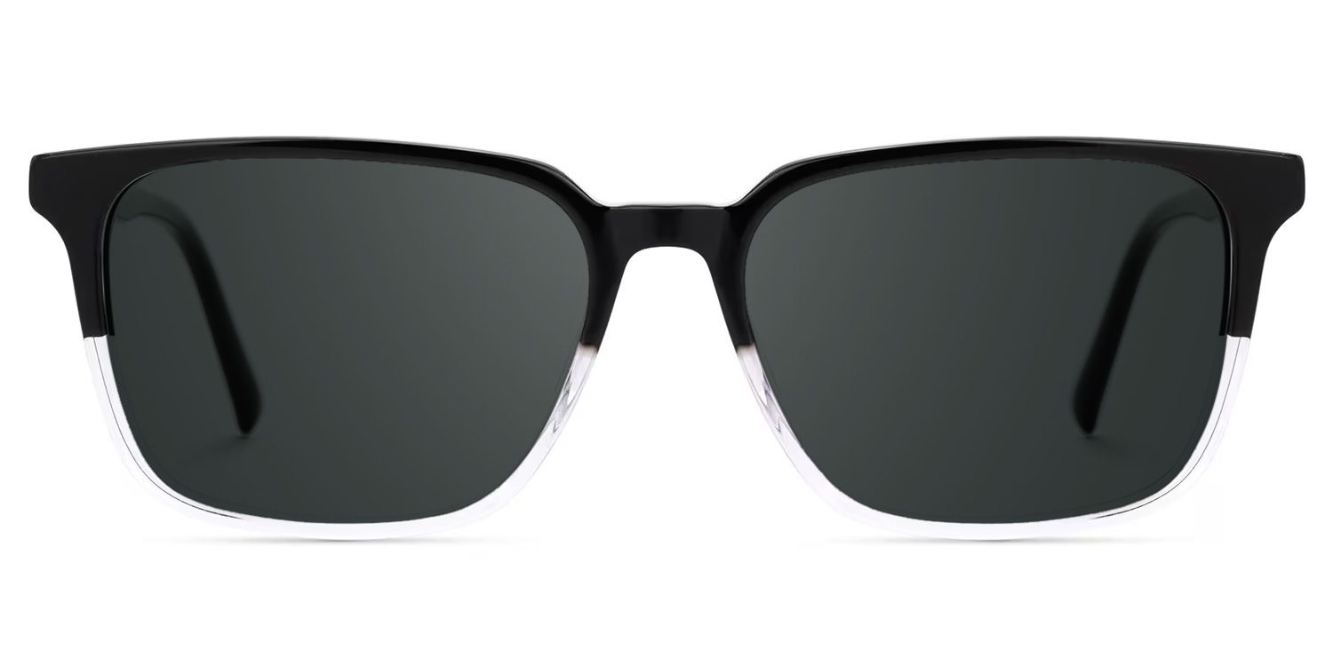 Barnhill Acetate Black-Clear Frame Sunglasses | ZEELOOL0
