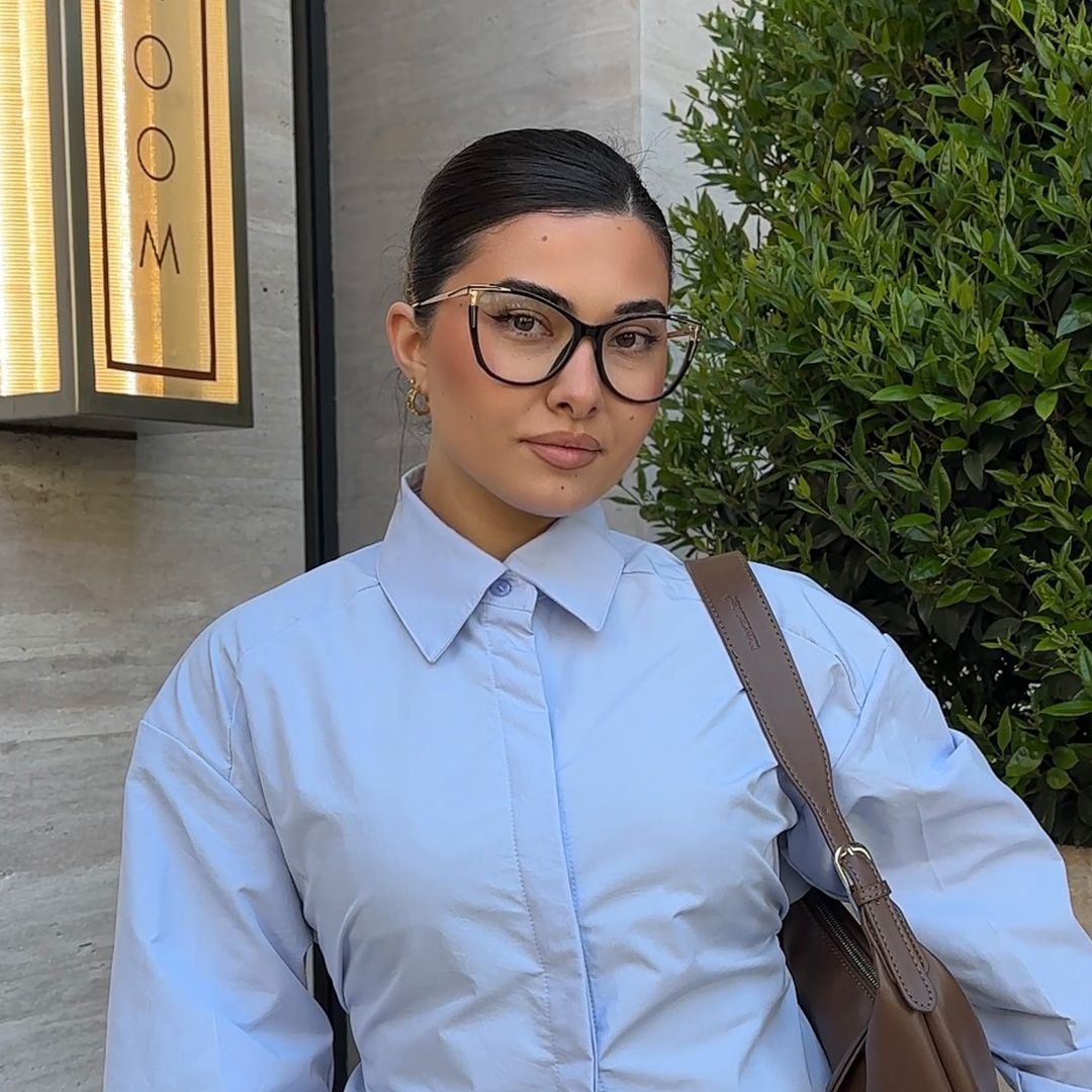 Yomary Black Cat Eye Frame Glasses for Women | ZEELOOL6