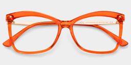 Isaebella Orange Butterfly Glasses1