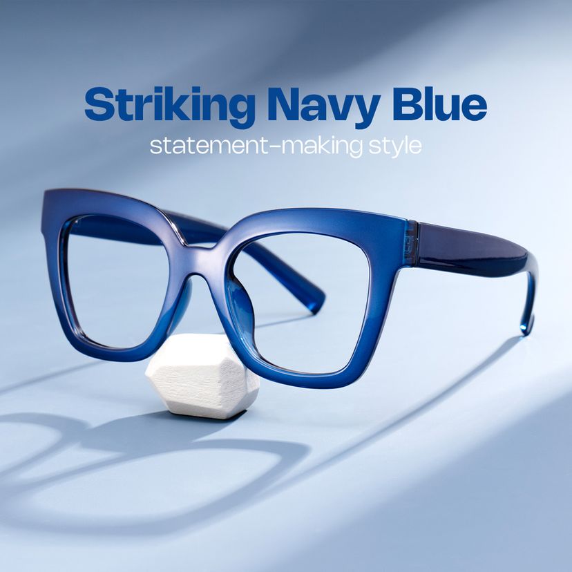 Malcolm Blue Square Glasses