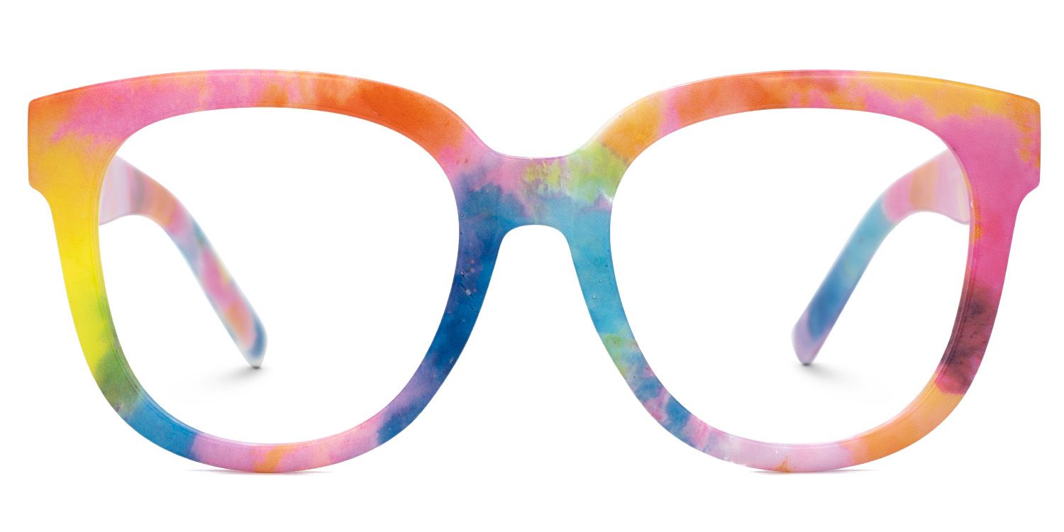 Rainbow Square Frame Glasses - Harrell on Sale | Zeelool0