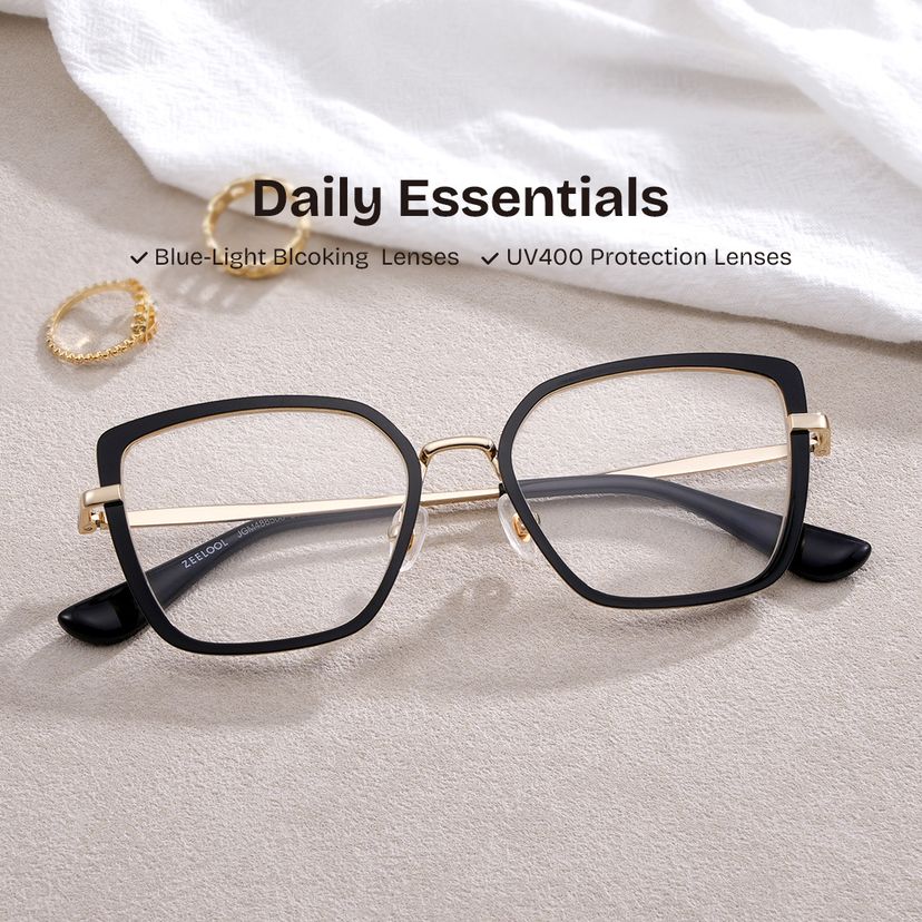 Max Black Square Glasses