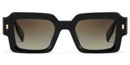 Bobbee Black Square Sunglasses0
