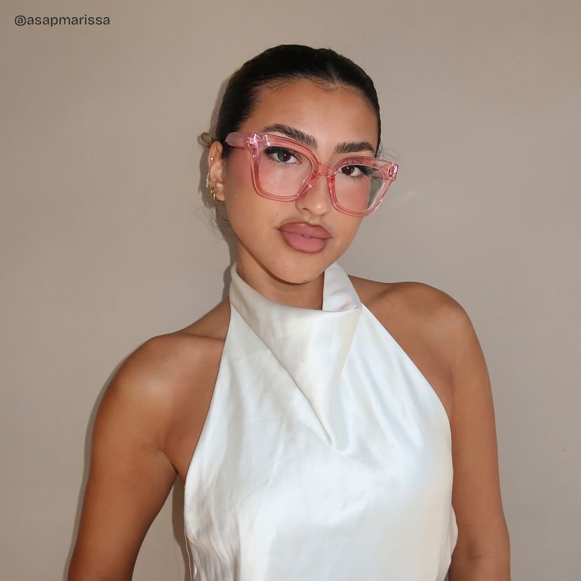 Malcolm Pink Square Glasses