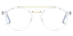 Lee Clear Round Glasses0