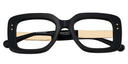 Yary Black Square Glasses2