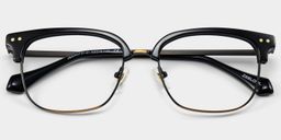 Nathan Black Browline Glasses2