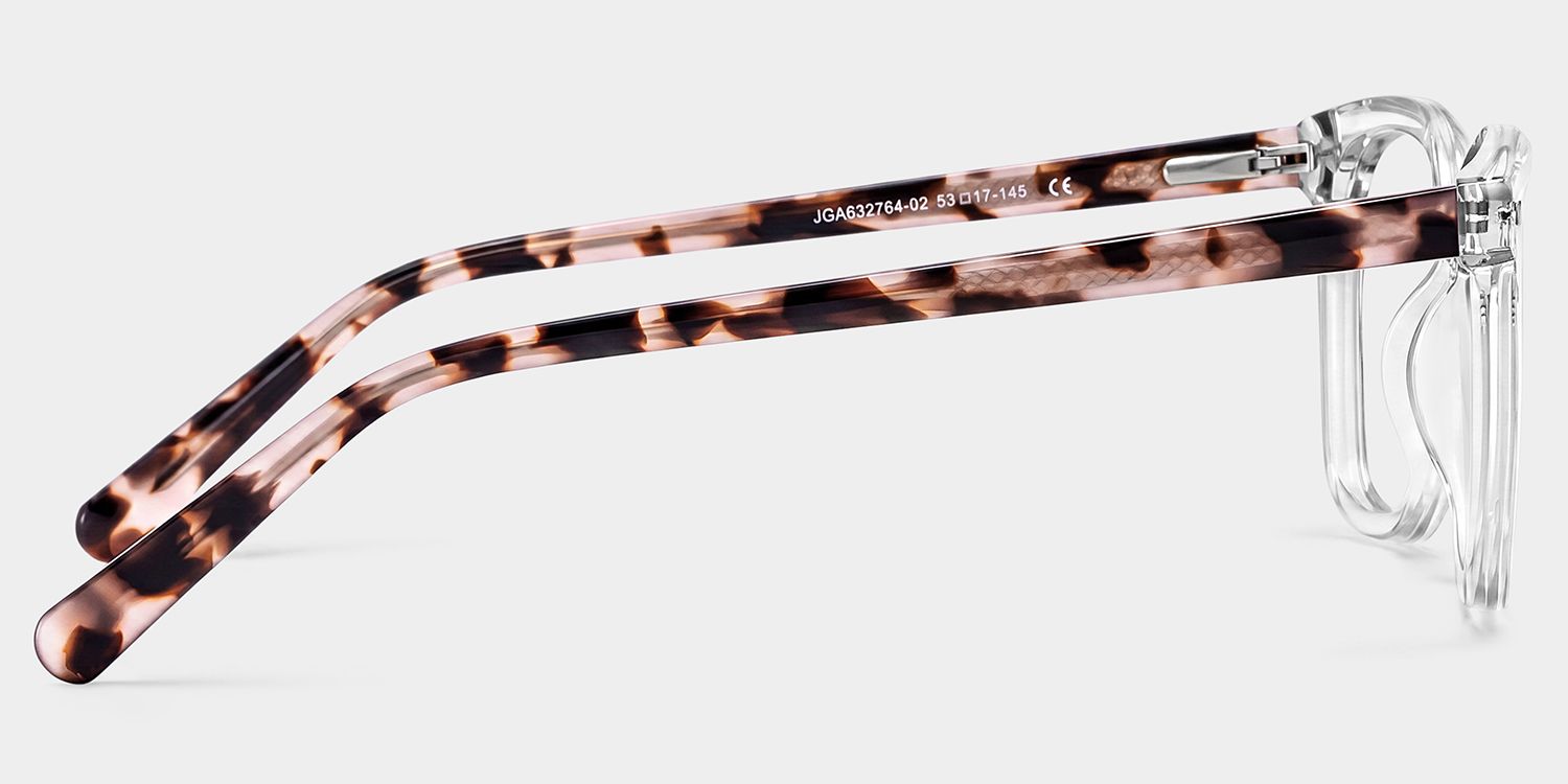 Lana Clear Square Acetate Frame Glasses for Women | ZEELOOL3