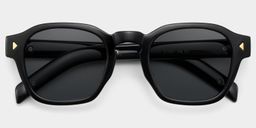 Leilani Black Rectangle Sunglasses1