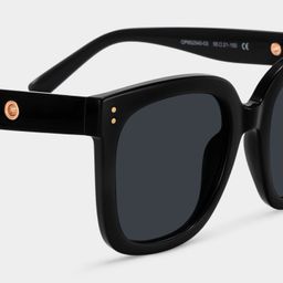 Ebony Black Square Sunglasses4