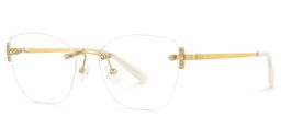 Jaxon Gold Rectangle Glasses2