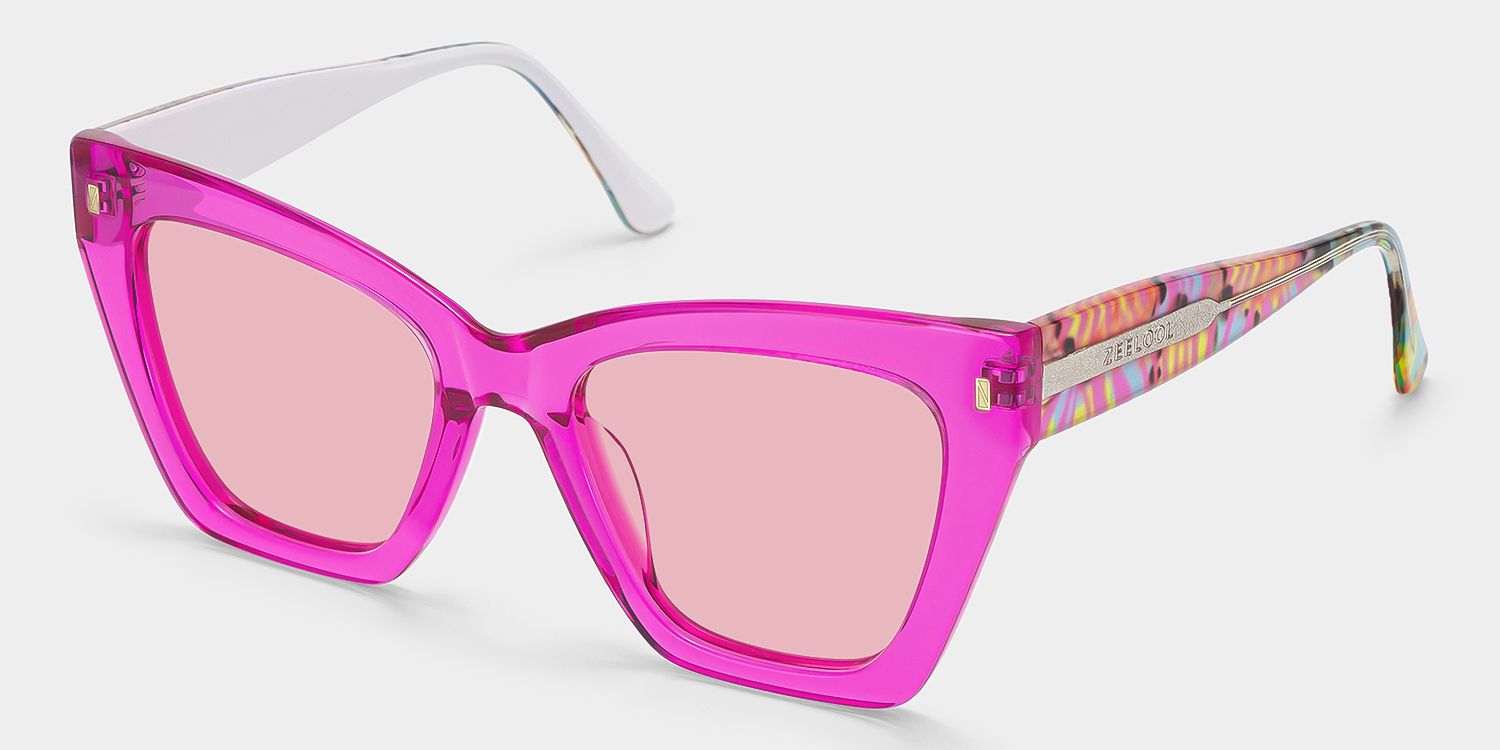Mackey Pink Butterfly Polarized Sunglasses for Driving | ZEELOOL2