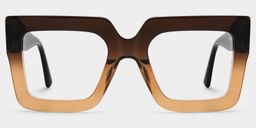 Brandon Tawny Square Glasses0