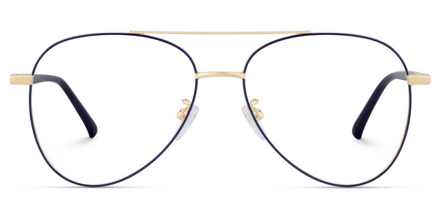 Paige Aviator Black-Gold Glasses | Zeelool Glasses2