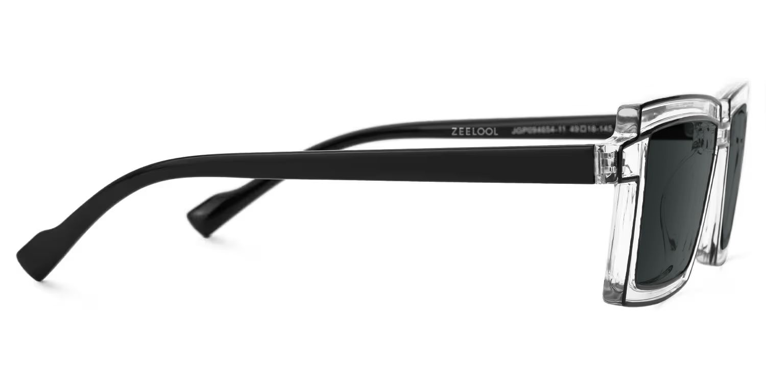 Zephyr Plastic Clear Frame Sunglasses | ZEELOOL2