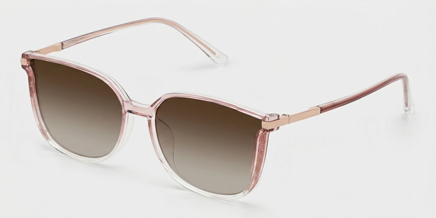 Rodz Square Pink Prescription Sunglasses | ZEELOOL2
