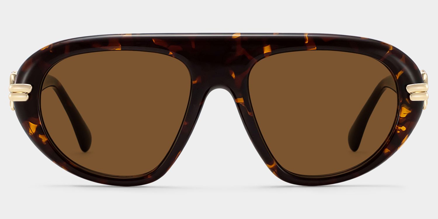Aveline Tortoise Aviator Prescription Sunglasses for Women | ZEELOOL0