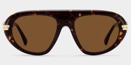 Aveline Glass Tortoise Aviator Sunglasses0