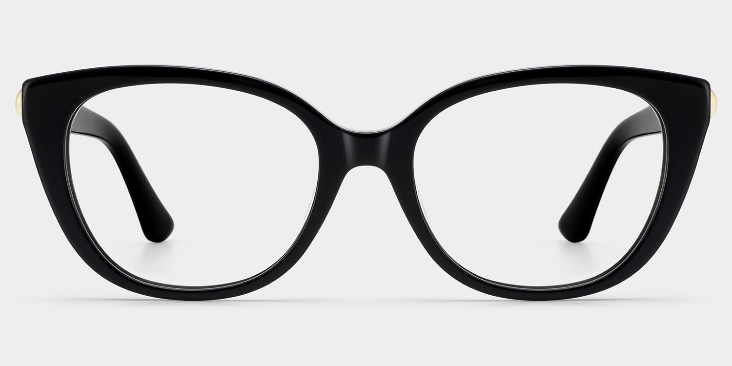 Buy Charlotte Black Cat Eye Frames Glasses Online | ZEELOOL1