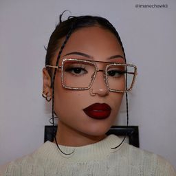 Diva Gold Square Glasses6