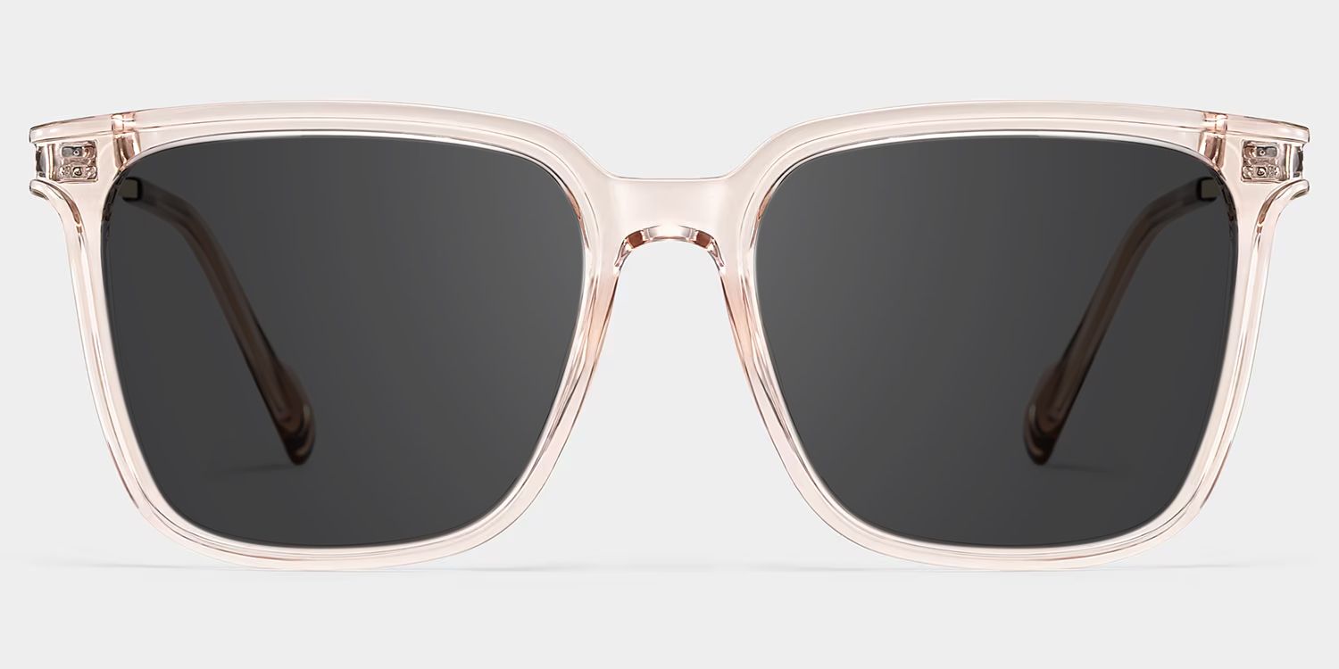 Zeyna Square Beige Prescription Sunglasses | ZEELOOL0