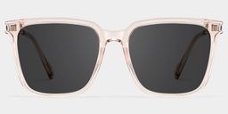 Zeyna Beige Square Sunglasses0