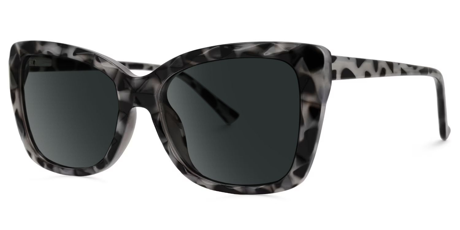 Edna Cat Eye Gray-Tortoise Prescription Sunglasses | ZEELOOL1