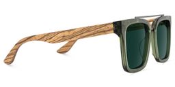 Pascal Green Aviator Sunglasses3