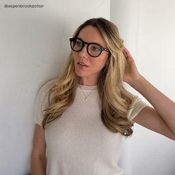 Frances Black Round Glasses6