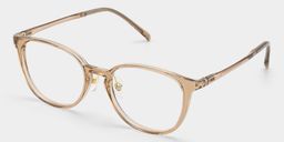 Amanda Beige Round Glasses3