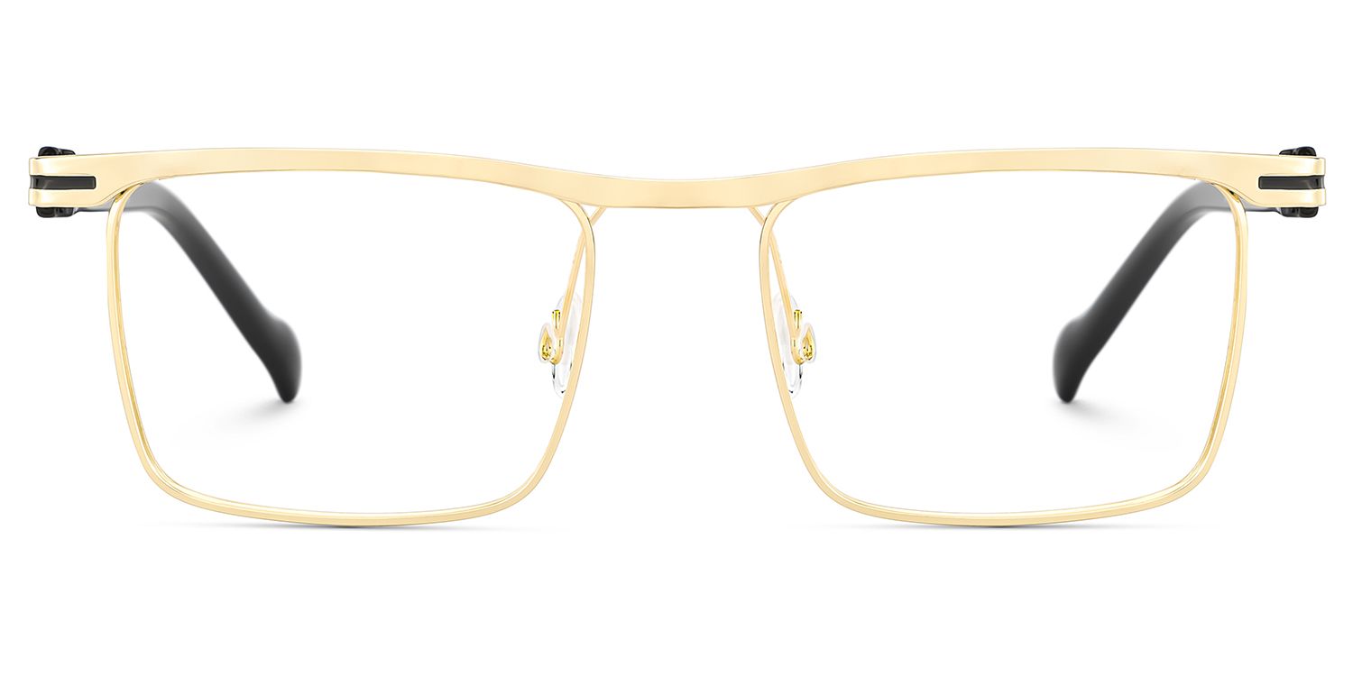 Vintage Metal Glasses With Browline Shape1