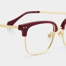 Nathan Red Browline Glasses5