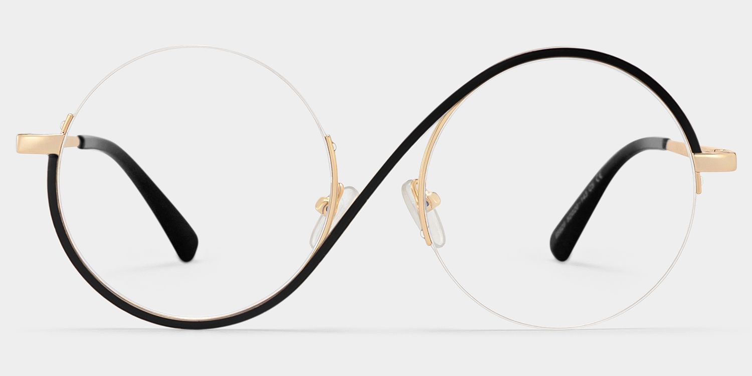 Witch Glasses - Flozif Round Black Frame Glasses | Zeelool2