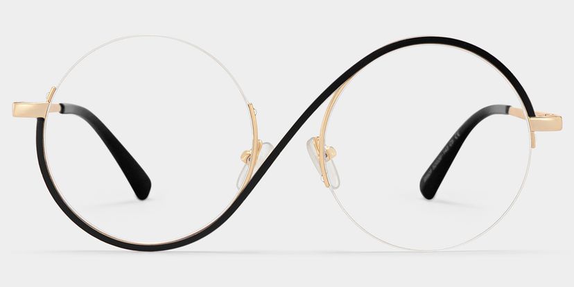 Flozif Black Round Glasses