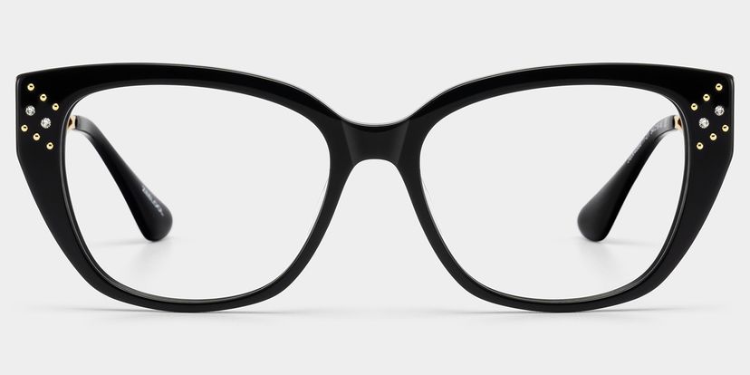 Alma Black Butterfly Glasses