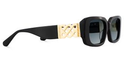 Jonas Black Rectangle Sunglasses3